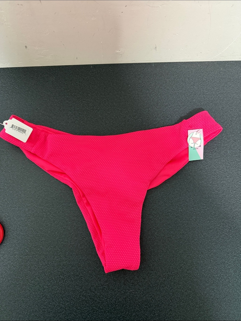 Ardene Bright Pink Textured Bikini Bottom